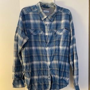 LAST CHANCE- Men’s Columbia Omni-Shade plaid shirt